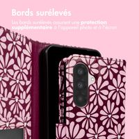 imoshion Étui de télephone portefeuille Design Samsung Galaxy A56 - Bloom Love Blush