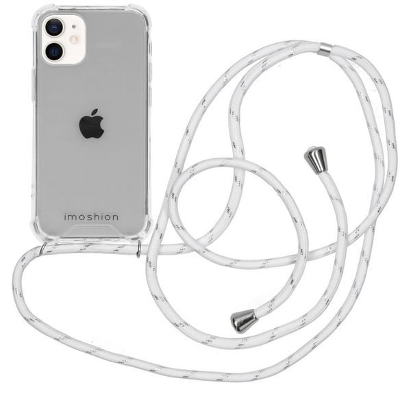 imoshion Coque avec cordon iPhone 12 Mini - Blanc / Argent