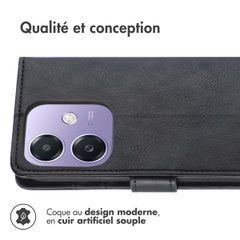 imoshion Étui de télephone portefeuille Oppo A40 (4G) / Oppo A40M (4G) / Oppo A60 (5G) - Noir