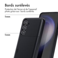 imoshion Coque arrière avec porte-cartes Samsung Galaxy S25 FE - Noir