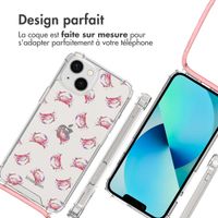 imoshion Coque Design avec cordon Apple iPhone 13 - Crab Watercolor
