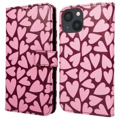 imoshion Étui de télephone portefeuille Design Apple iPhone 13 - Hearty Blush