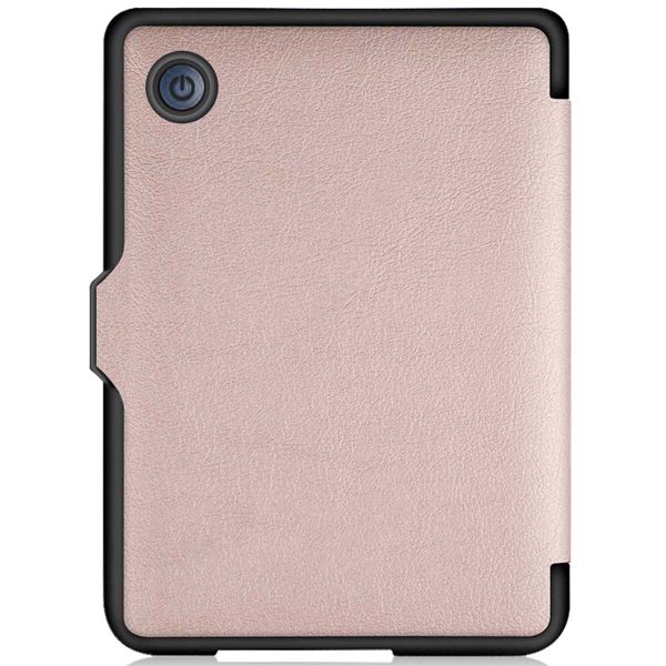 imoshion Étui de liseuse portefeuille Slim Hard Tolino Shine 4 - Rose Dorée