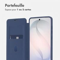imoshion Bookcase transparente avec MagSafe Samsung Galaxy S26 - Bleu