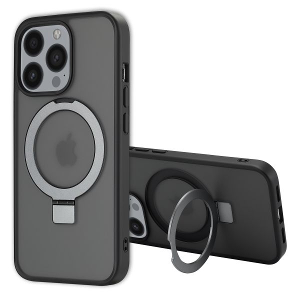 Accezz Coque Ring Stand avec MagSafe Apple iPhone 13 Pro - Noir