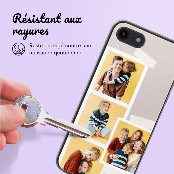 Coque personnalisée avec pellicule N°1 iPhone SE (2022 / 2020) / 8 / 7- Transparent