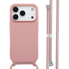 imoshion Coque en silicone avec cordon Apple iPhone 17 Pro - Sand Pink