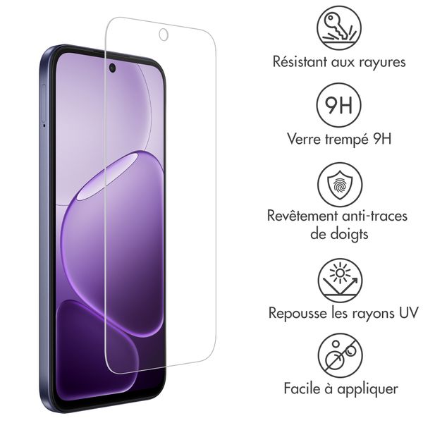 Accezz Protection d'écran en verre trempé Oppo A6x (4G/5G)
