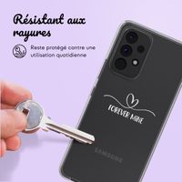 Coque personnalisée avec un cœur élégant Samsung Galaxy A53 - Transparent