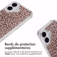 imoshion Coque Design avec cordon Apple iPhone 16 - Leopard Mood