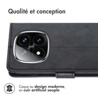 imoshion Étui de télephone portefeuille Xiaomi Redmi Note 14 Pro (4G) - Noir