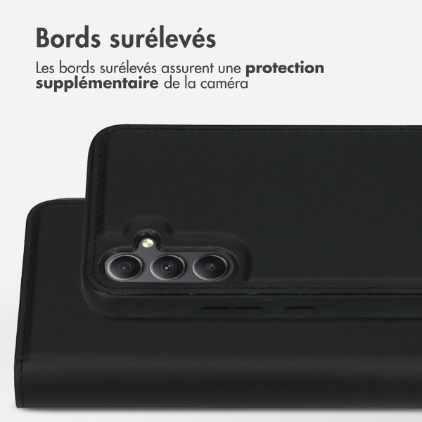 Accezz Étui de téléphone portefeuille en cuir de qualité supérieure 2 en 1 Samsung Galaxy A34 (5G) - Noir