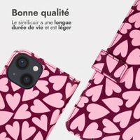 imoshion Étui de télephone portefeuille Design Apple iPhone 13 - Hearty Blush