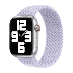 Apple Bracelet Solo tressé Apple Watch | 44/45/46/49 mm - Taille 2 - Purple Fog
