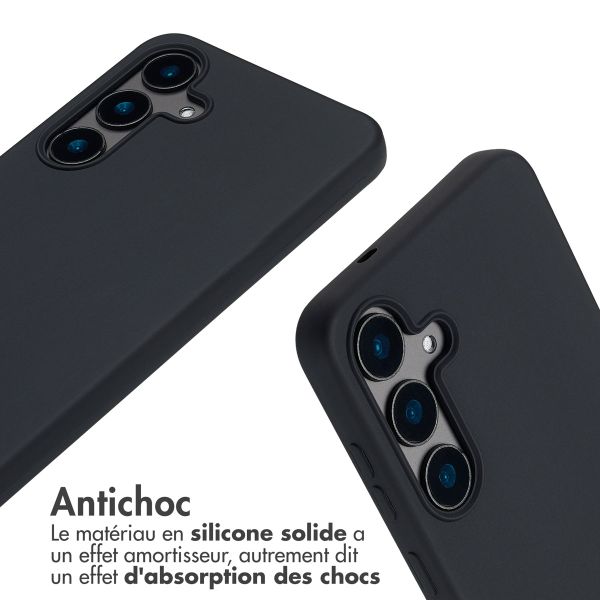 imoshion Coque en silicone avec cordon Samsung Galaxy S25 FE - Noir