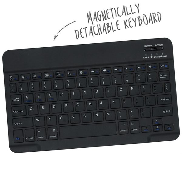 Accezz Étui Bluetooth Clavier AZERTY iPad 6 (2018) 9.7 pouces / iPad 5 (2017) 9.7 pouces / Air 2 (2014) / Air 1 (2013)