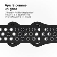 imoshion Bracelet sport⁺ Apple Watch Series 1 á 9 / SE (38/40/41 mm) | Series 10 / 11 (42 mm) - Taille M/L - Black & Anthracite