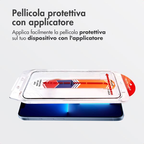 Accezz Protecteur d'écran en verre trempé + Applicateur Apple iPhone 13 Pro Max / 14 Plus