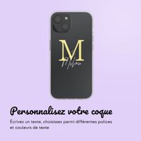 Coque personnalisée avec une lettre iPhone 15 - Transparent