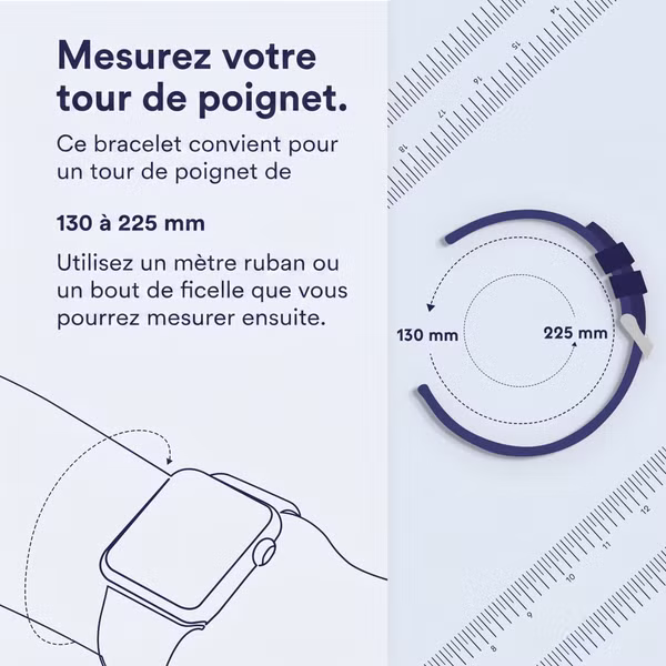 Garmin Bracelet QuickFit® en silicone  - Connexion Garmin 20 mm - Noir