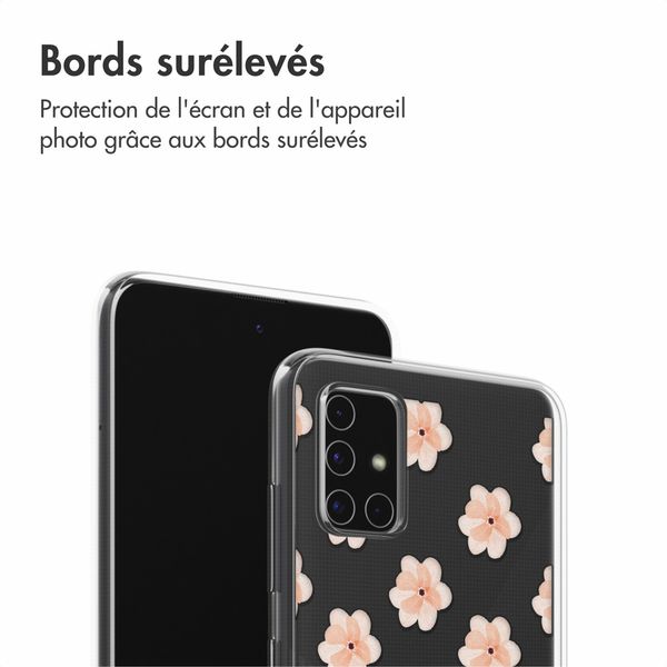 imoshion Coque Design Samsung Galaxy A51 - Floral Peach