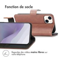 imoshion Étui de télephone portefeuille Apple iPhone 14 / 13 - Marron
