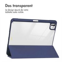 imoshion Coque tablette rigide Trifold Apple iPad Pro 11 (2024) M4 - Bleu foncé