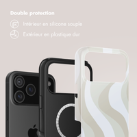 Selencia Coque arrière Vivid avec MagSafe Apple iPhone 17 Pro - Desert Waves Beige