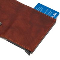 The Chesterfield Brand Porte-cartes Mannheim - Porte-cartes en cuir véritable pour 8 cartes - Cognac