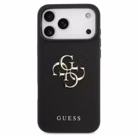 Guess Coque Big 4G Logo Grained Apple iPhone 17 Pro Max - Noir