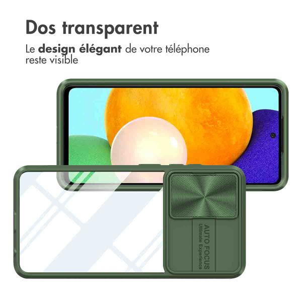 imoshion Coque arrière Camslider Samsung Galaxy A52(s) (5G/4G) - Vert foncé