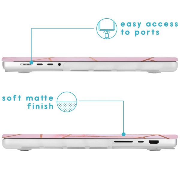 imoshion Coque Design Laptop MacBook Pro 14 pouces (2021 / 2023 M3 chip / 2024 M4 chip) - A2442 / A2779 / A2918 / A3112 / A3185 / A3401 - Pink Graphic