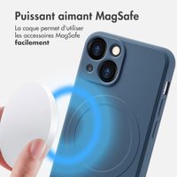 imoshion Coque Couleur avec MagSafe Apple iPhone 13 Mini - Bleu foncé