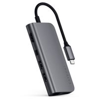 Satechi Adaptateur multimédia USB-C | Adaptateur multiport pour ordinateur portable - Gris sidéral