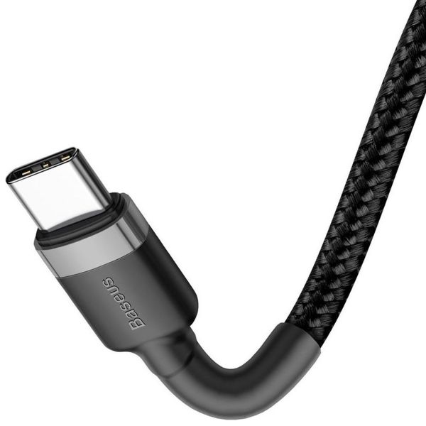 Baseus Cafule Series câble de charge rapide USB-C vers USB-C - 60 Watt - 2 mètres - Noir