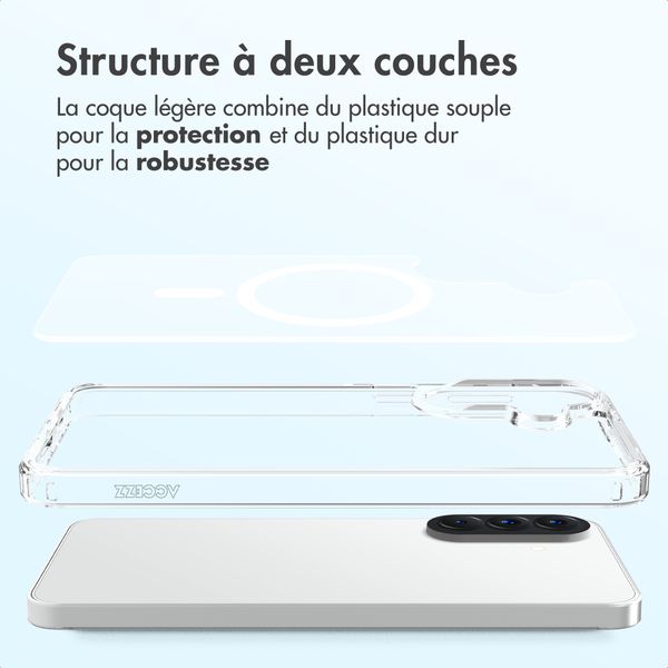 Accezz Coque arrière Xtreme Impact avec MagSafe Samsung Galaxy A57 (5G) - Transparent