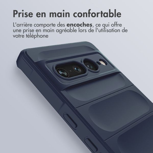 imoshion Coque arrière EasyGrip Google Pixel 7 Pro - Bleu foncé