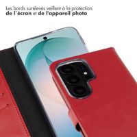 Selencia Étui portefeuille en cuir véritable Samsung Galaxy S26 Ultra - Rouge