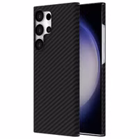 Accezz Coque Kevlar MagSafe Samsung Galaxy S23 Ultra - Noir