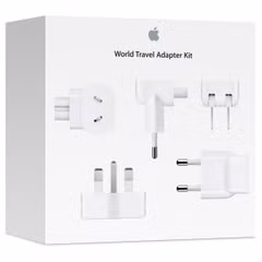 Apple World Travel Adapter Kit - 5× adaptateurs de prise pour chargeur Apple - Blanc
