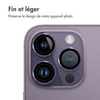 imoshion ﻿Lot de 2 protections d'objectif de caméra Apple iPhone 14 Pro / 14 Pro Max - Violet