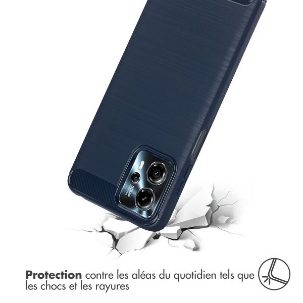 imoshion Coque Brushed Motorola Moto G13 / G23 - Bleu foncé