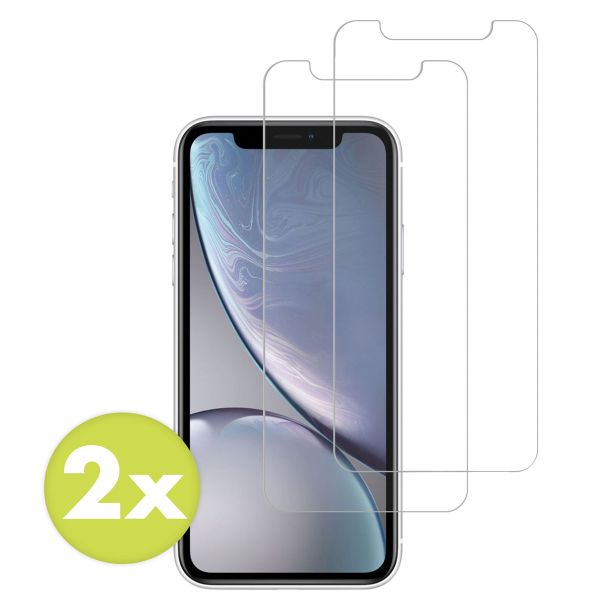 Accezz Protection d'écran en verre trempé 2-pack iPhone 12 (Pro) / 11 / Xr