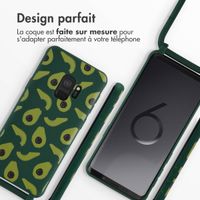 imoshion Coque design en silicone avec cordon Samsung Galaxy S9 - Avocado Green