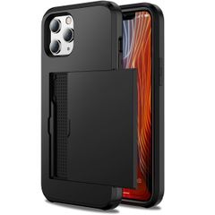 imoshion Coque arrière avec porte-cartes Apple iPhone 12 (Pro) - Noir