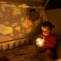 imoshion Projecteur Veilleuse Dreamlight avec Haut-parleur - 10 Rouleaux de Projection - Blanc