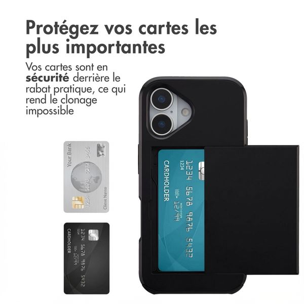 imoshion Coque arrière avec porte-cartes Apple iPhone 17 - Noir