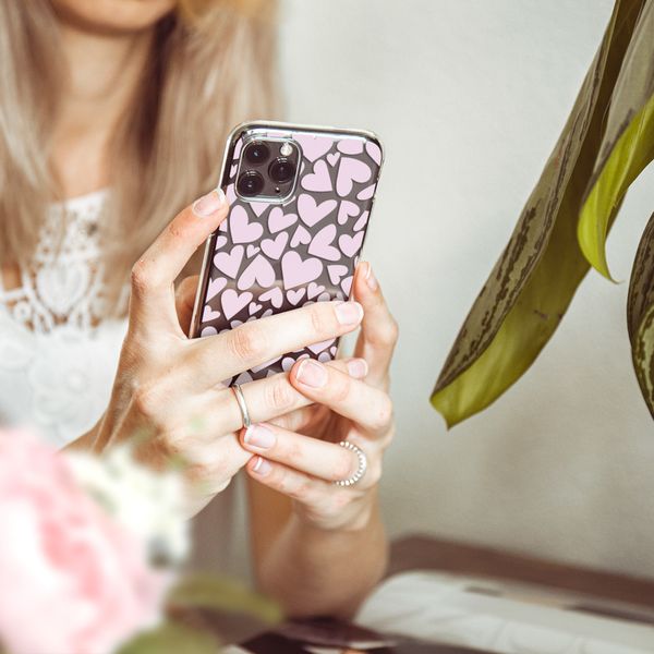 imoshion Coque Design Samsung Galaxy A42 - Full of Hearts Pink