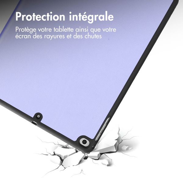 imoshion Coque tablette Trifold iPad 6 (2018) 9.7 pouces / iPad 5 (2017) 9.7 pouces / Air 2 (2014) / Air 1 (2013) - Lila