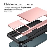 imoshion Coque arrière avec porte-cartes Apple iPhone 14 Pro - Rose Doré